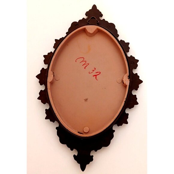 Vintage Fragonard Couple Cameo Ornate Frame Wall Plaque Made in Italy Decor - Picture 3 of 8